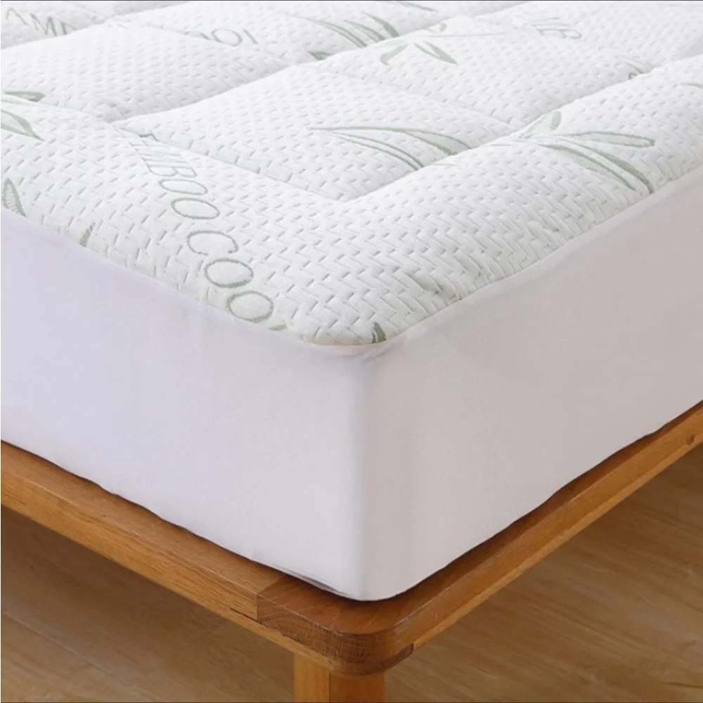 Bamboo Mattress Pad-Overfilled Extra Plush Topper